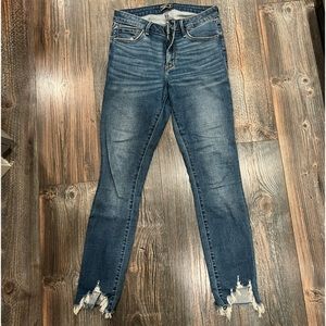 Abercrombie mid rise super skinny ankle jeans size 27